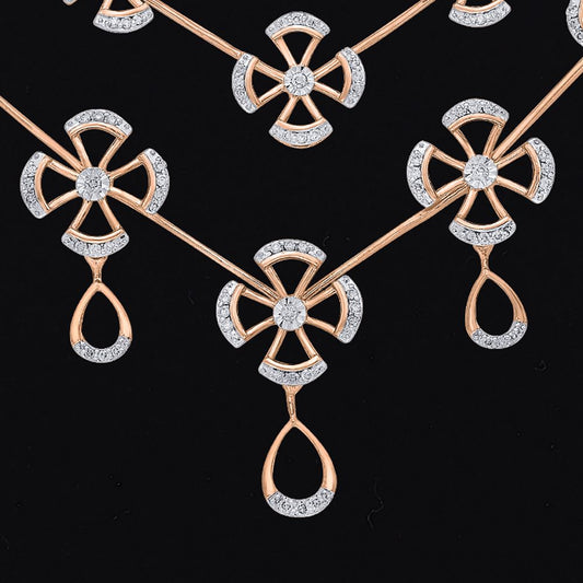 Premium & Beautiful Vintage Flower Necklace Set