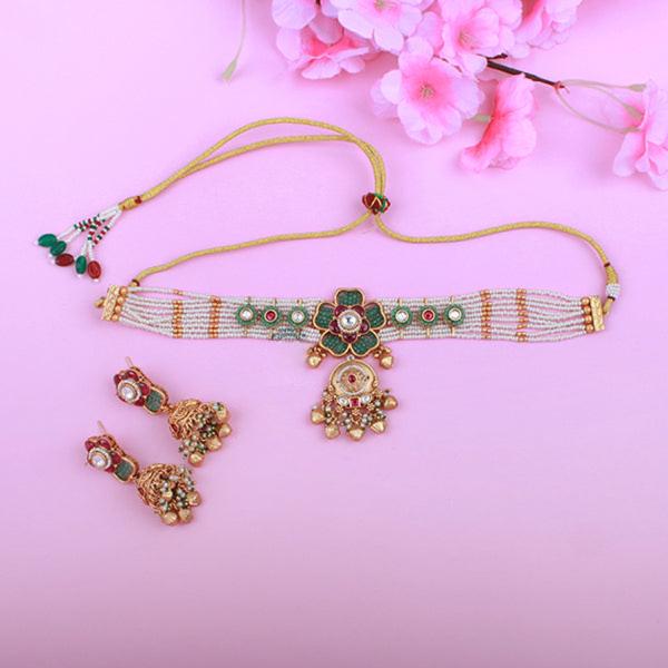 Green Rose Antique Designer Choker Set