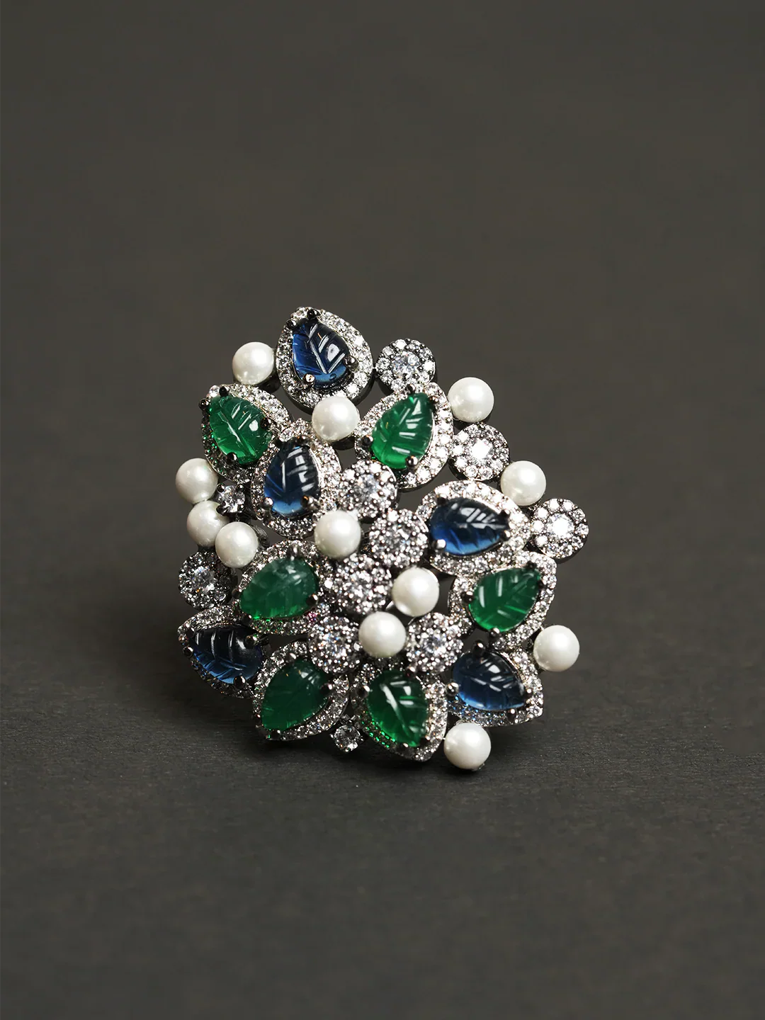 Beautiful  Multicolor Design Adjustable Finger Ring
