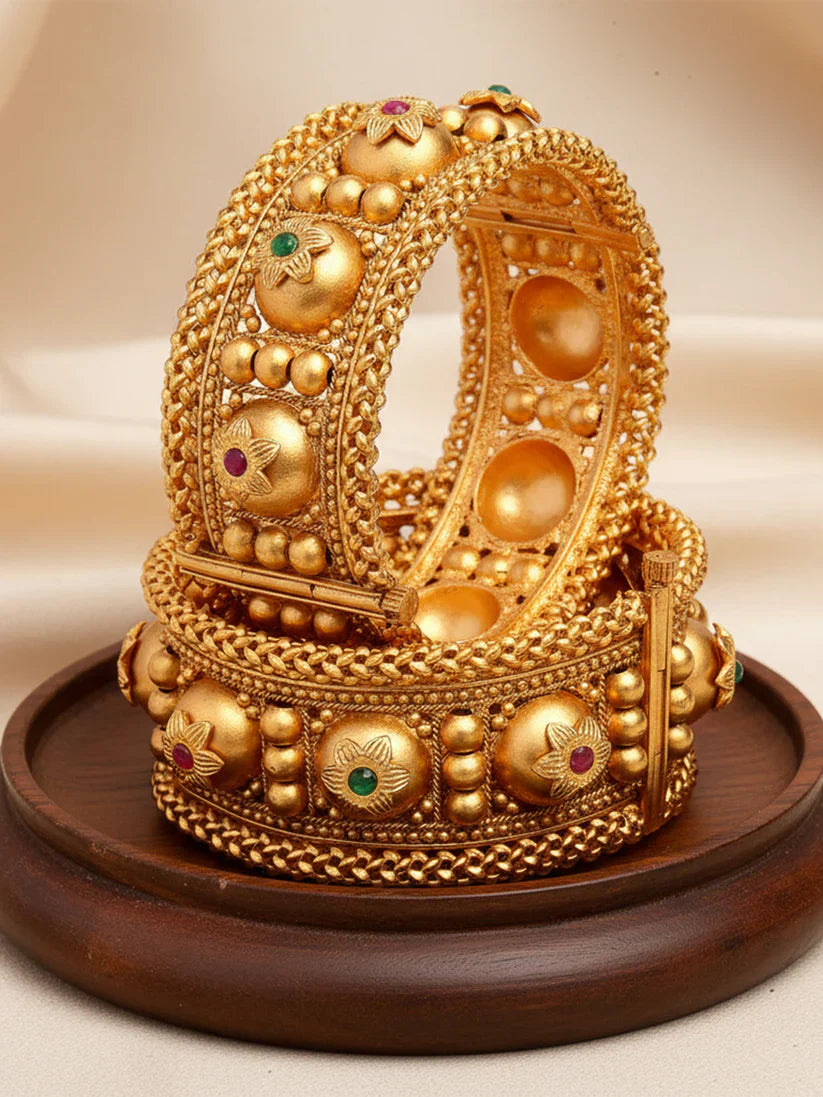 Regal Roots Elephant Motif Bangles