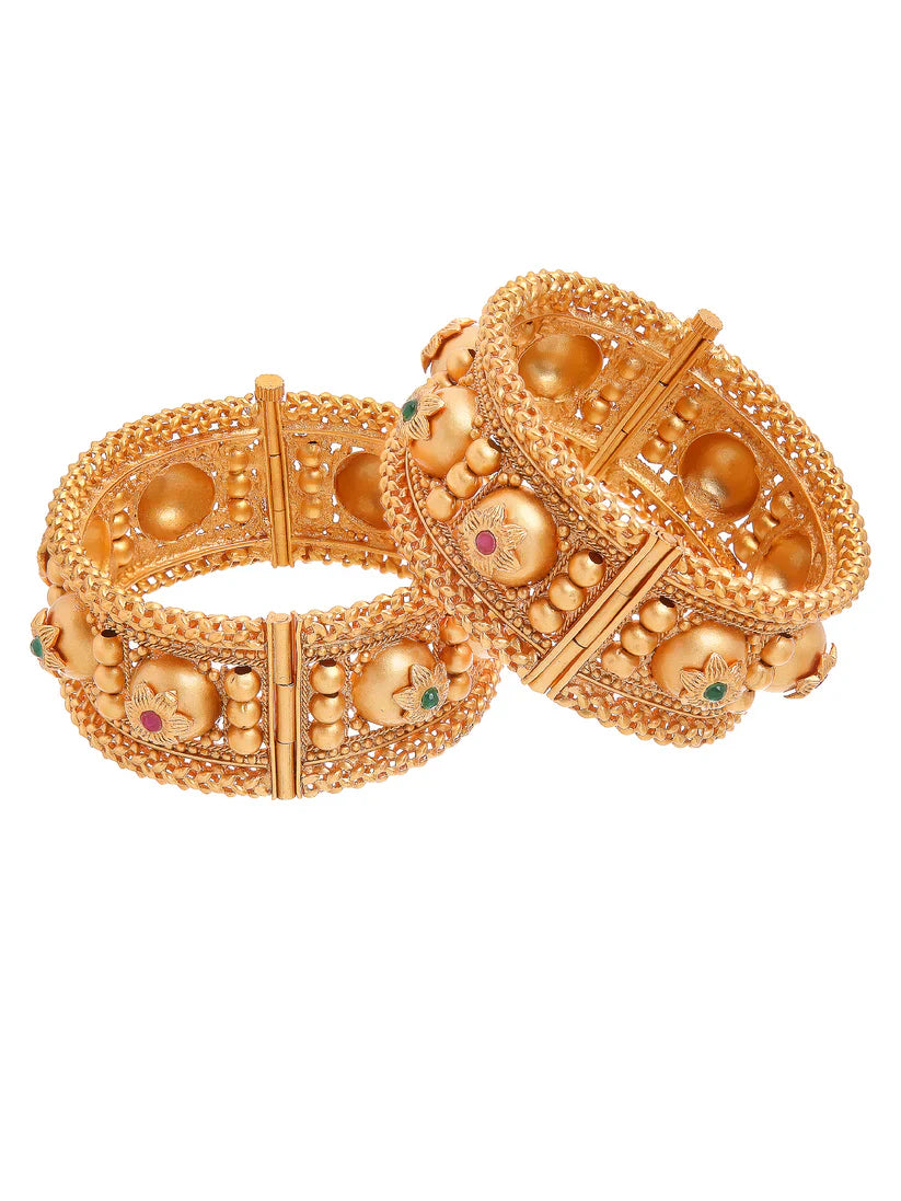 Regal Roots Elephant Motif Bangles