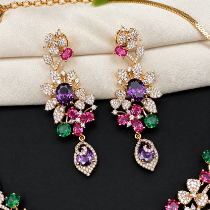 Elegant Floral Designer Necklace By  Sharma's