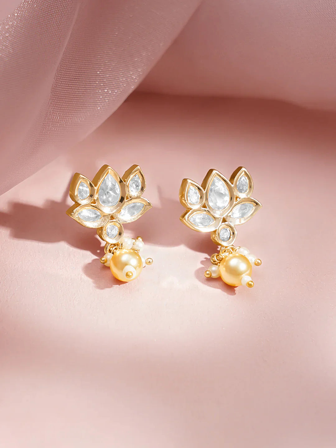 Kundan Pearl Necklace Set