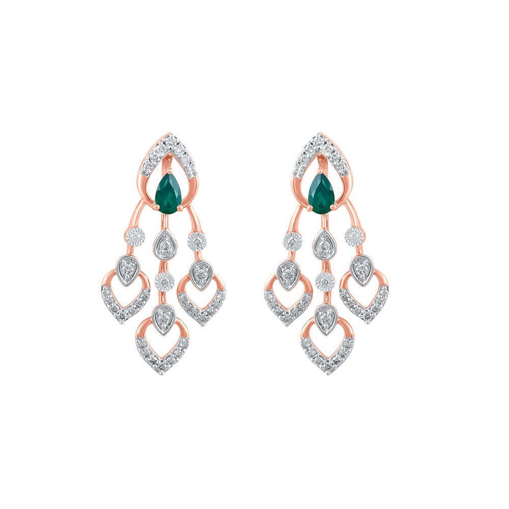 Trendy American Diamond Gold Plated Jewellery Set