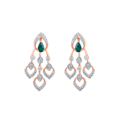 Trendy American Diamond Gold Plated Jewellery Set
