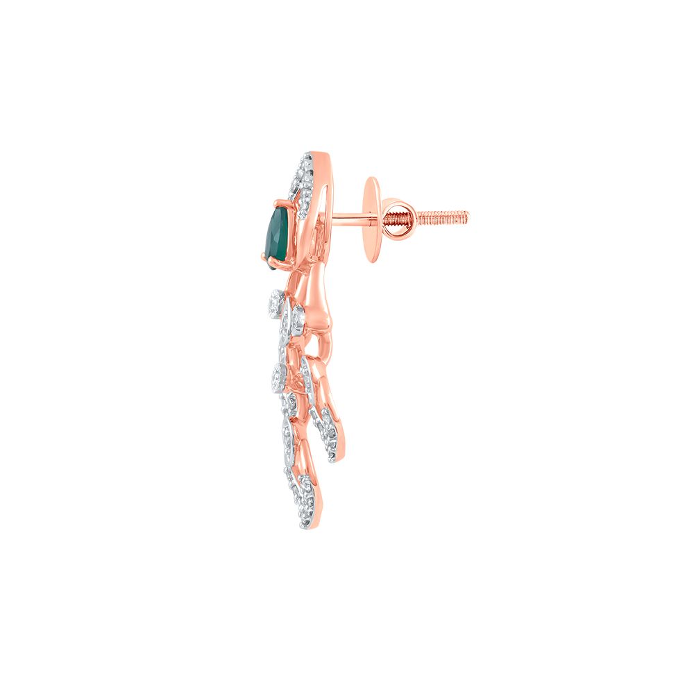 Trendy American Diamond Gold Plated Jewellery Set