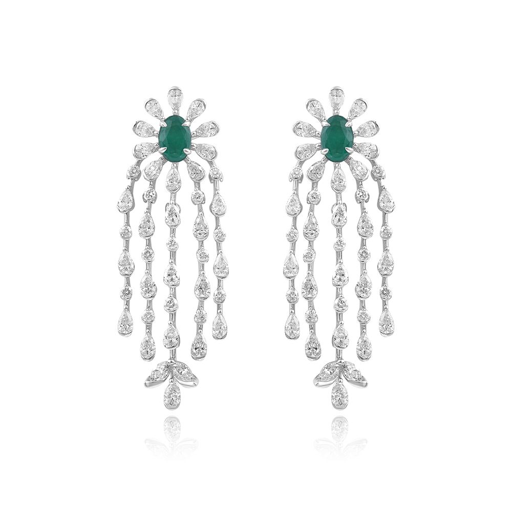 Royal & Fashionable Designer Necklace Set-Green