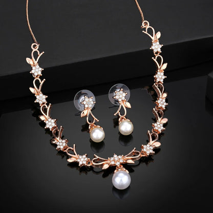Luxury & Fashionable Pearls Designer Necklace Set