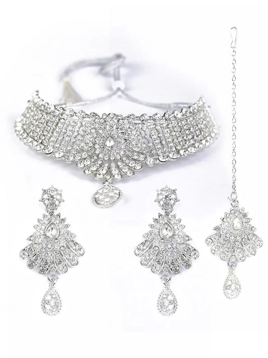 Royal Sevi Flower Designed Necklace Set