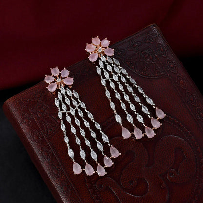 Royal & premium Crown Designer Choker Set -Pink
