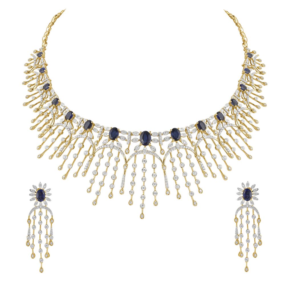 Imported F2 Black Gold Plated Jewellery Set