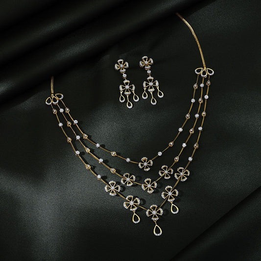 Premium & Beautiful Vintage Flower Necklace Set