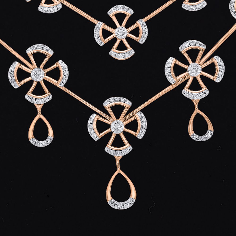 Premium & Beautiful Vintage Flower Necklace Set