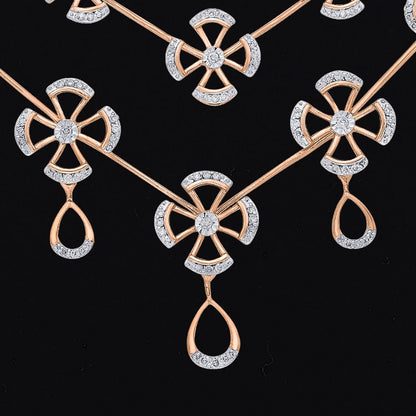 Premium & Beautiful Vintage Flower Necklace Set