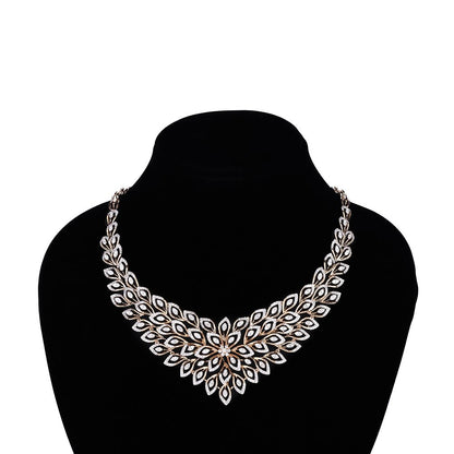 Royal & premium Crown Peacock Choker Set