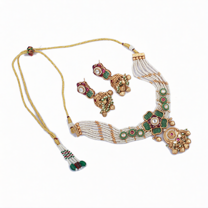 Green Rose Antique Designer Choker Set
